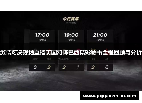 激情对决现场直播美国对阵巴西精彩赛事全程回顾与分析